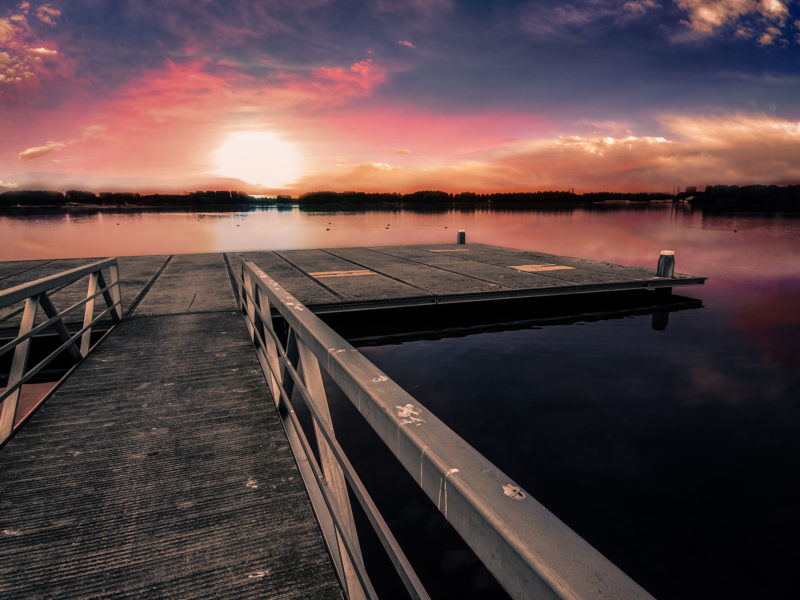 Dock Sunset Wide