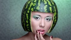 Melon Hat Girl Funny 4k