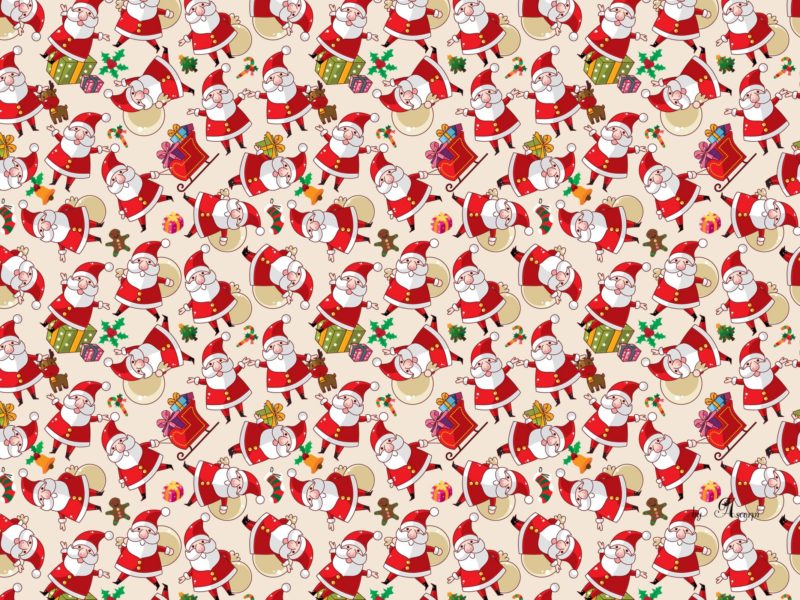 Santa Clause Texture Background