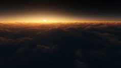 Sunset Clouds Horizon Wide