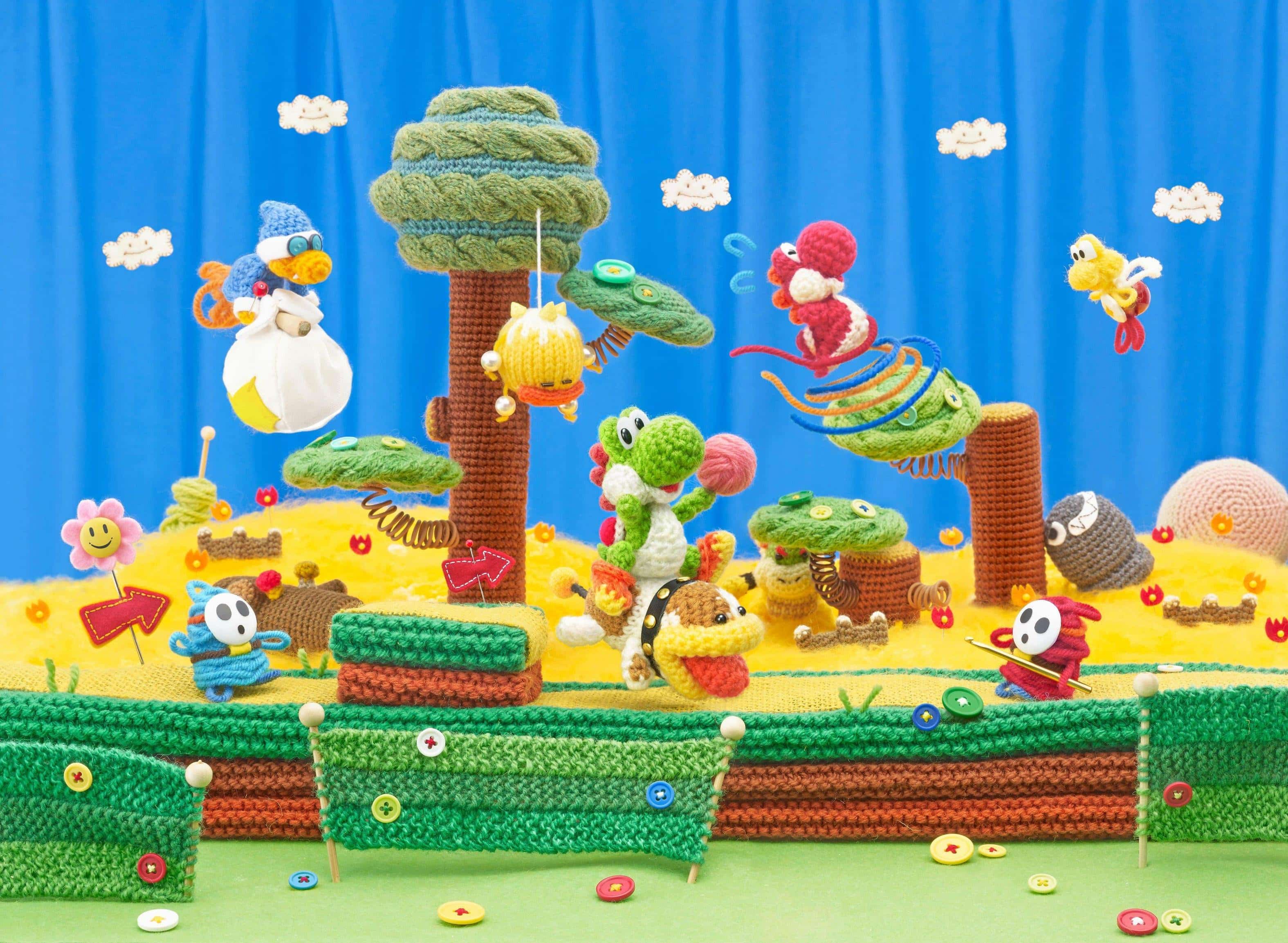 Yoshis Woolly World - High Definition Wallpaper