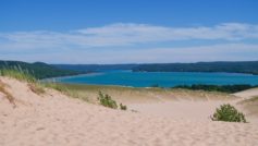 Ar Sand Dunes And Glen Lake Michigan
