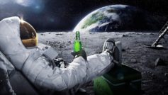 Astronaut Drinks Beer Humor