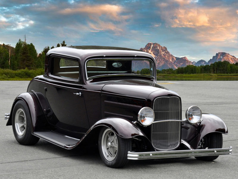 1932 Ford 3 Window Coupe (blk)