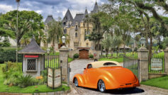 1937 Ford (orange) Side Rear
