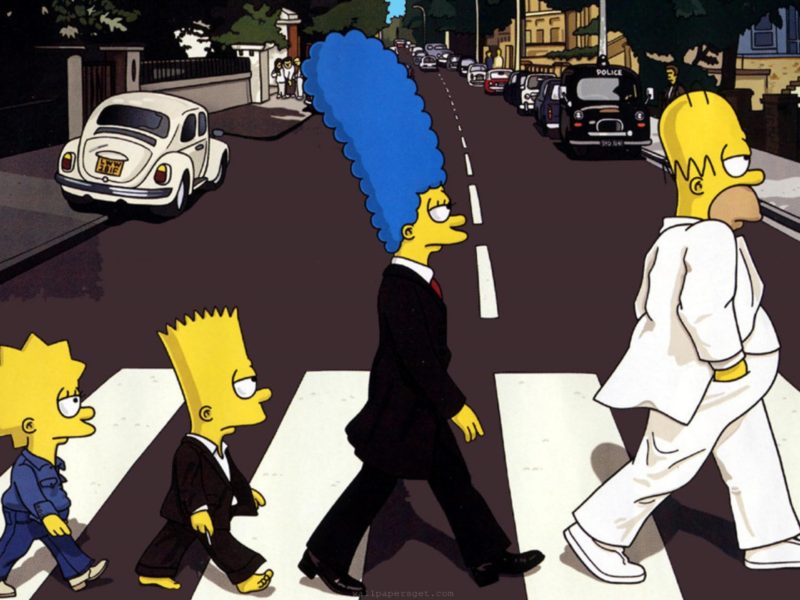 The Simpsons at Abbey Road