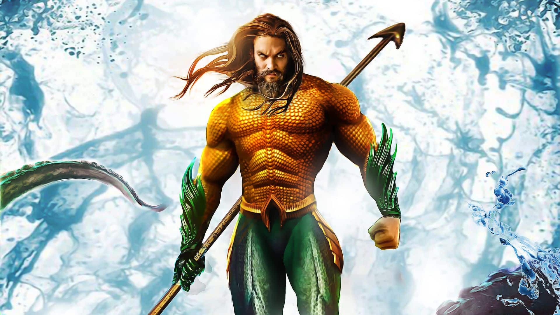 Jason Momoa In Aquaman - High Definition Wallpaper